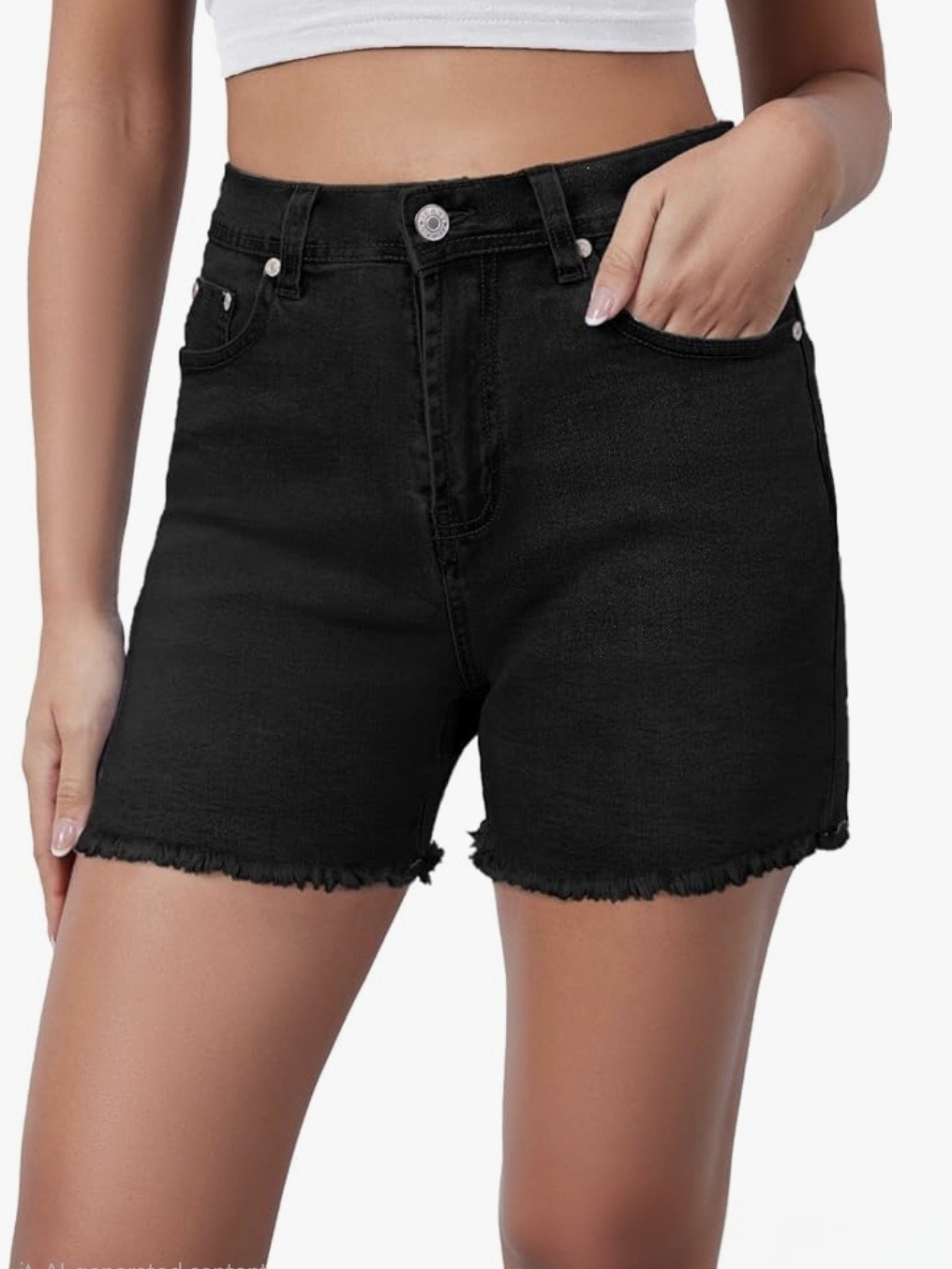 Metietila Offers A Variety Of Women's Black Denim Shorts